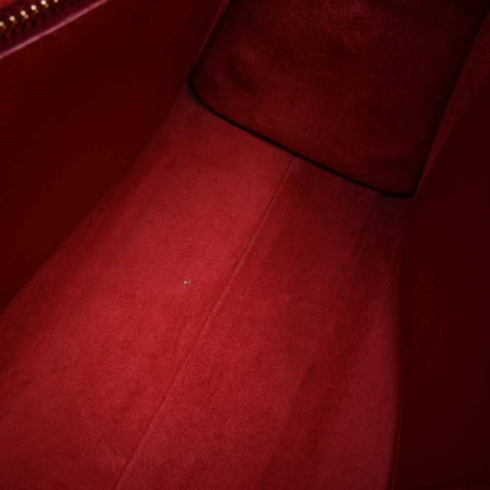 Saint Laurent Leather Baby Cabas 2way Handbag Red - Picture 5 of 9